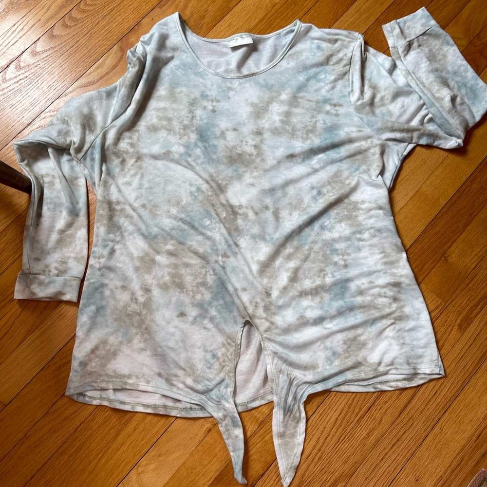 Bobbie Brooks tie dye jersey size 3x pastel blue/grey